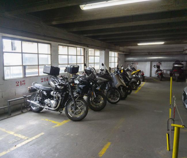 Emplacements motos Parking Oberkampf